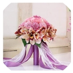 Product: GQYPHFRY Handmade Romantic Wedding Bouquet, Bridal Bouquet Artificial 3Pc Set Silk Wedding Bouquet Artificial Hydrangea Iris Rose Wedding Flowers, Bridal Holding Bouquets