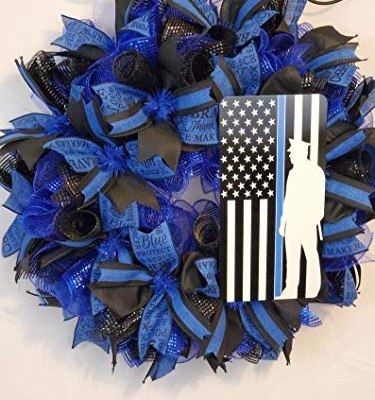 Product: Police Support Wreath,Law enforcement wreath