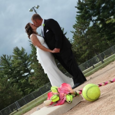 Product: Softball Rose (Pack of 3) - Handmade with Authentic Premium Softball Covers - Original Design by Sports Roses