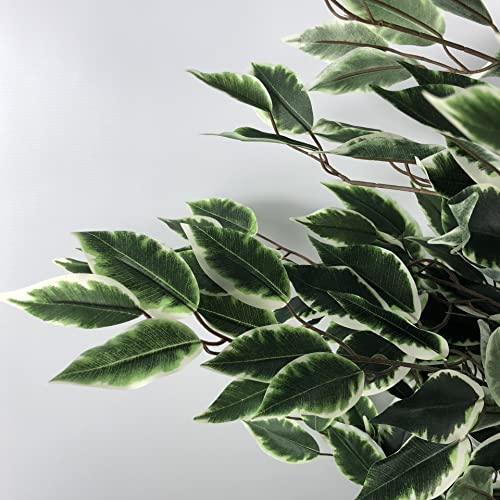 Product: Leaf Artificial Ficus Tree/Plant, Mixed Materials, Variagated Tall Natural, 130cm