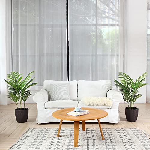 Product: Fopamtri Artificial Areca Palm Plant 3.6 Feet Fake Palm Tree with 10 Trunks Faux Tree for Indoor Outdoor Modern Decor Feaux Dypsis Lutescens Plants in Pot for Home Perfect Housewarming Gift, 2 Pack