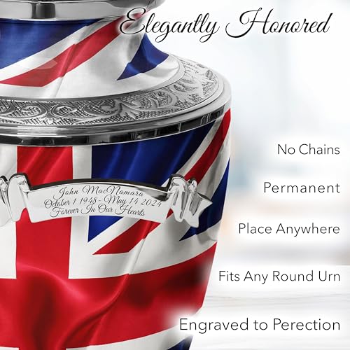 Product: UK Flag Cremation Urn for Human Ashes for Funeral, Burial or Home. Cremation Urns for Ashes Adult Male Large Urns for Dad and Cremation Urns for Human Ashes XL Large & Small Military & Veteran