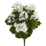 Product: Nearly Natural Geranium Artificial Bush, UV Resistant, Set of 3 (Indoor/Outdoor)