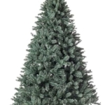 Product: KING OF CHRISTMAS 7ft Blue Spruce Artificial Christmas Tree Unlit, Tribeca Blue Spruce Xmas Tree with Foldable Base, Hinged Sections 1875 PVC Christmas Tree for Home, Office and Holliday Decor