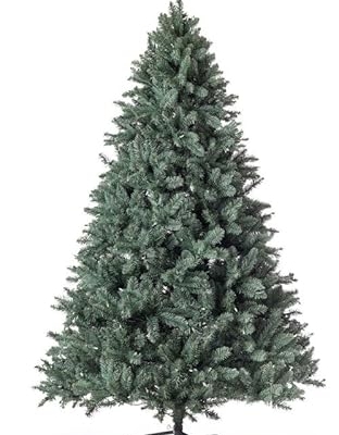 Product: KING OF CHRISTMAS 7ft Blue Spruce Artificial Christmas Tree Unlit, Tribeca Blue Spruce Xmas Tree with Foldable Base, Hinged Sections 1875 PVC Christmas Tree for Home, Office and Holliday Decor