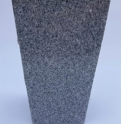 Product: Upstate Stone Works Granite Vase Tapered (5"x4"x9") Gray Cemetery Grave