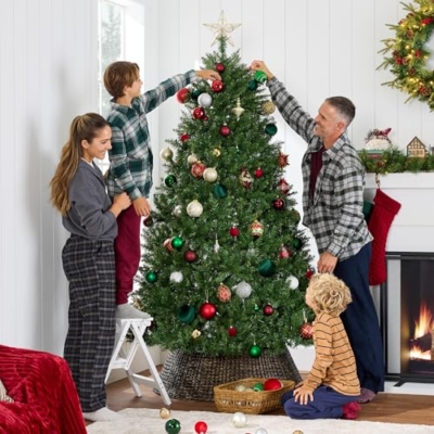 Silky Flower Store 6ft Douglas Fir Christmas Tree, Unlit Artificial Full Fir, Metal Stand 6ft 11 11 Product: Best Choice Products Douglas Fir Christmas Tree, 6ft Unlit Artificial Full Fir Holiday Decoration, Realistic Appearance w/Metal Stand
