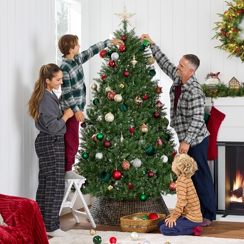 Silky Flower Store 6ft Douglas Fir Christmas Tree, Unlit Artificial Full Fir, Metal Stand 6ft 2 2 Product: Best Choice Products Douglas Fir Christmas Tree, 6ft Unlit Artificial Full Fir Holiday Decoration, Realistic Appearance w/Metal Stand