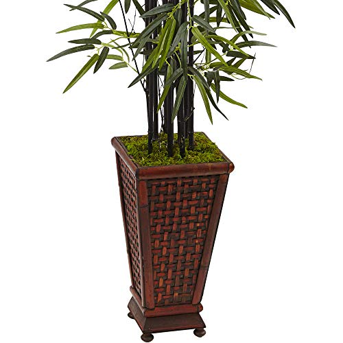 Product: Nearly Natural 5.5ft. Black Bamboo Artificial Tree in Decorative Planter
