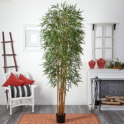 Product: Nearly Natural 8ft. Fancy Style Bamboo Silk Tree