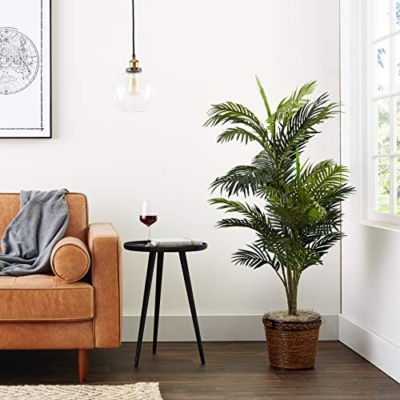 Product: Nearly Natural 5263-0308 56in. Areca Palm Silk Tree with Basket, Green,30" x 32" x 56"