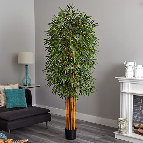 Product: Nearly Natural 7ft. Curved Bamboo Silk Tree
