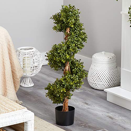 Product: Nearly Natural 33in. Boxwood Topiary Spiral Artificial Tree (Indoor/Outdoor)