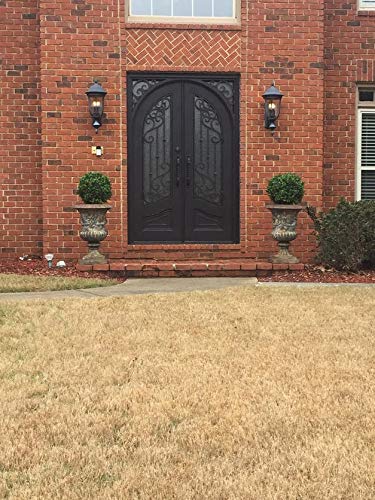 Silky Flower Store Artificial Boxwood Topiary Trees, 2 Pack Outdoor Potted Faux Boxwood Bushes, UV Protected, 24in x 19in 6 6 Product: 2'T 19''D Topiaries Trees Artificial Outdoors 2 Pack Fake Boxwood Bushes Outside Potted Tree