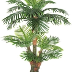 Product: AMERIQUE Gorgeous & Unique 5' Tropical Palm Artificial Plant Silk Tree, Real Touch Technology, with UV Protection, Super Quality