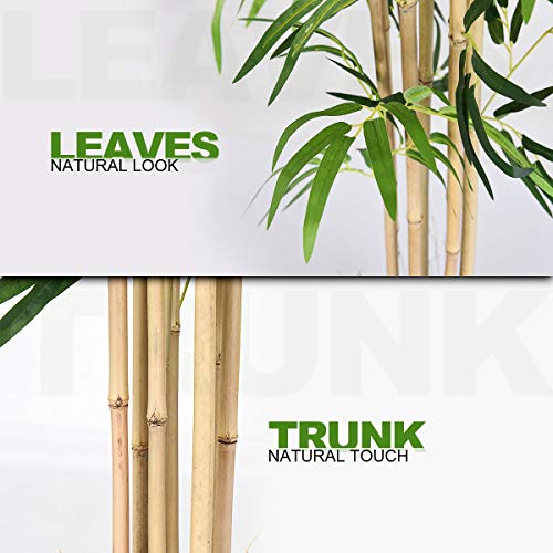 Product: FFlyer 5 Ft Artificial Bamboo Tree - Tall Faux Potted Plant for Home, Office & Restaurant Decor