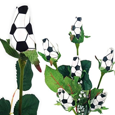 Product: Soccer Rose (Pack of 6) - Handmade, Original Design by Sports Roses