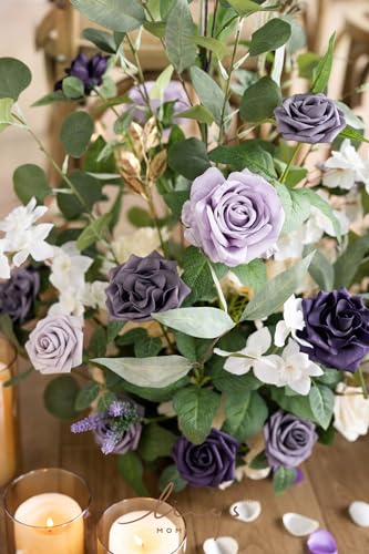 Silky Flower Store Artificial Wedding Flower Arrangements, Lilac Gold Faux Florals, Free Standing Arch Altar Decor, 41in x 22in 4 4 Product: Ling's Moment 41" Tall Free Standing Artificial Flowers Arrangements 2 pcs Wedding Arch Altar Stage Decorations Lilac Gold for Ceremony Reception Rose Fake Floral Party Outdoor Centerpieces Decor