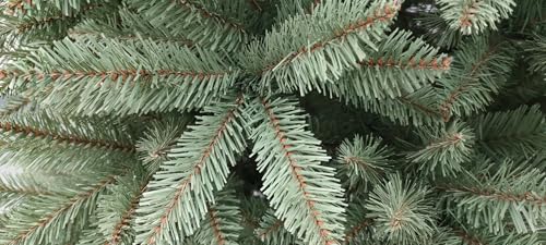 Product: KING OF CHRISTMAS 7ft Blue Spruce Artificial Christmas Tree Unlit, Tribeca Blue Spruce Xmas Tree with Foldable Base, Hinged Sections 1875 PVC Christmas Tree for Home, Office and Holliday Decor