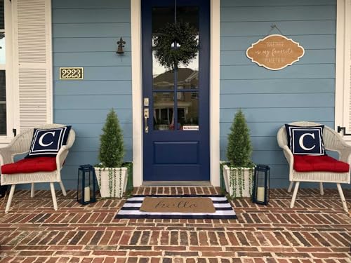 Product: Aveyas 3ft Artificial Cedar Topiary Trees for Outdoor Front Porch Door, 3 Feet Faux Potted Plants Evergreen Fake Pine Cypress Tree for Outside Home Decor (3 ft Tall) - Set of 2 Pack