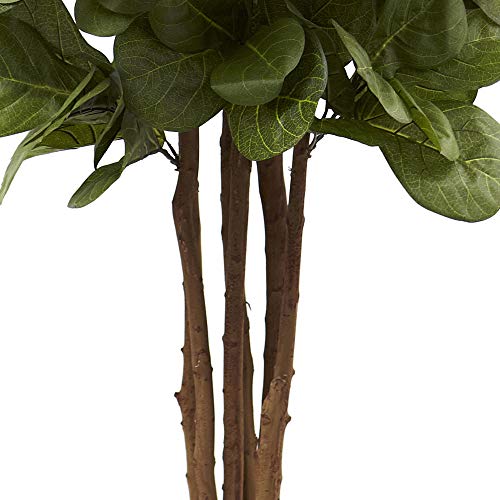 Product: Nearly Natural 6ft Fiddle Leaf Fig Artificial Tree with 6 Natural Trunks, 270 Lush Green Leaves