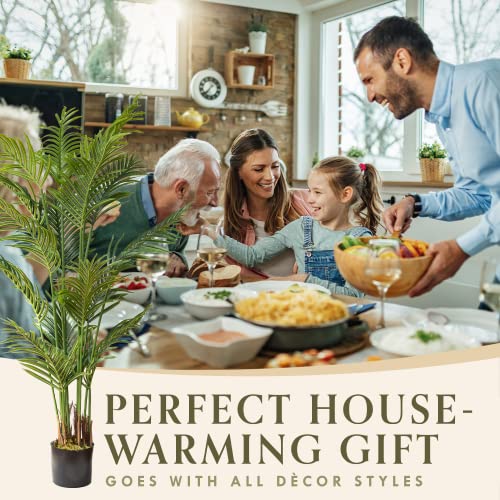Product: Artificial Palm Tree, Faux Plants for Home Decor Indoor, Fake Plants Tall for Office, Artificial Palm Plant & Large Plants for Living Room Decor, Faux Plants Indoor Artificial Tropical Plants - 5 Feet