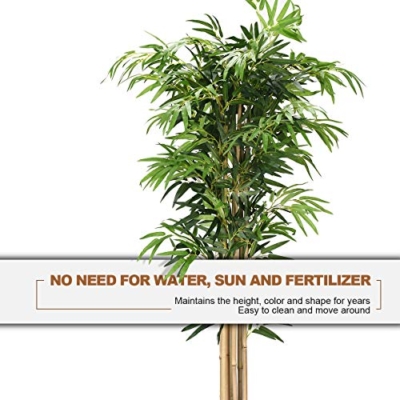 Product: FFlyer 5 Ft Artificial Bamboo Tree - Tall Faux Potted Plant for Home, Office & Restaurant Decor