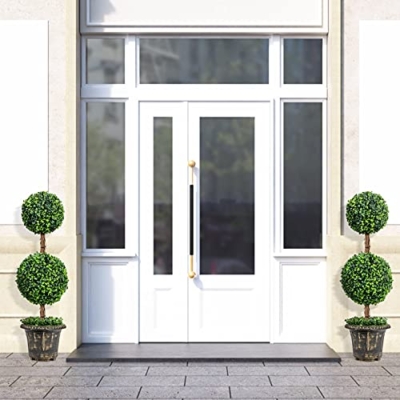 Silky Flower Store Artificial Boxwood Topiary Tree, Faux Greenery Ball Tree, PE Leaves, Cement Filled Pot, Indoor Outdoor Decor, 3 Ft 9 9 Product: Goplus 3 Ft Artificial Boxwood Topiary Tree, Fake Greenery Plants Ball Tree, Leaves & Cement-Filled Plastic Flower Pot Decorative Trees for Home Office Indoor Outdoor