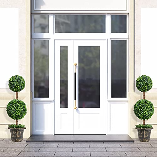 Silky Flower Store Artificial Boxwood Topiary Tree, Faux Greenery Ball Tree, PE Leaves, Cement Filled Pot, Indoor Outdoor Decor, 3 Ft 1 1 Product: Goplus 3 Ft Artificial Boxwood Topiary Tree, Fake Greenery Plants Ball Tree, Leaves & Cement-Filled Plastic Flower Pot Decorative Trees for Home Office Indoor Outdoor