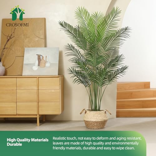Product: Artificial Areca Palm Plant 6Ft Fake Tropical Palm Tree, Perfect Faux Dypsis Lutescens Plants in Pot for Indoor Outdoor House Home Office Garden Modern Decoration Housewarming Gift,2Pcs