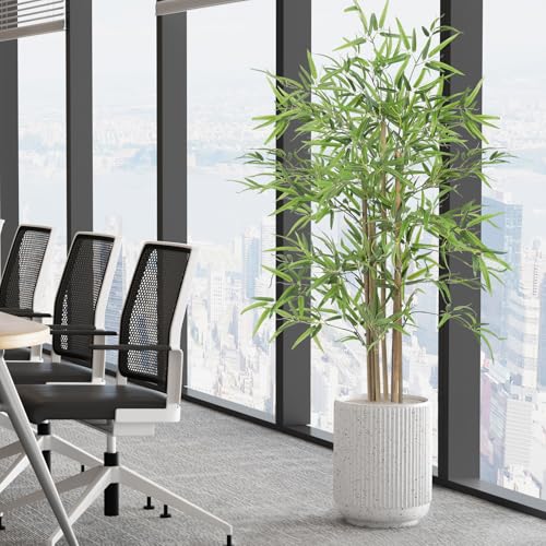 Silky Flower Store Artificial Bamboo Tree Faux Silk Plant, Lifelike Home Office Decor, 5FT 2 2 Product: YOLEO 5FT Artificial Bamboo Tree - Lifelike Faux Silk Plant for Home & Office Decor