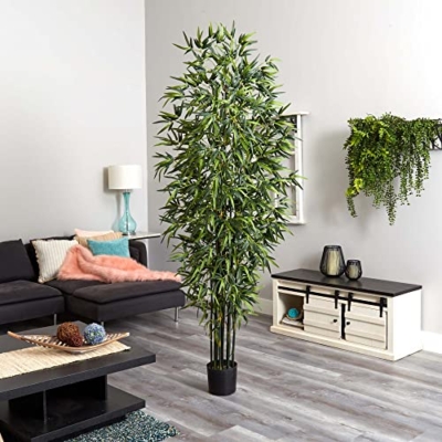 Product: Nearly Natural 7ft. Green Bamboo Tree