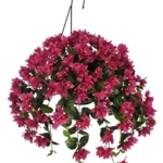 Product: House of Silk Flowers Artificial Violet/Fuchsia Bougainvillea Hanging Basket