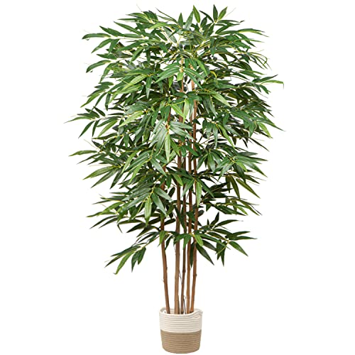Product: Artificial Bamboo Silk Tree, 6 Ft Tall Fake Bamboo Plants 72in Faux Bamboo Tree Large Floor Potted Plants for Living Room, Garden, Office Indoor/Outdoor Decor