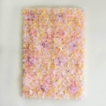 Product: Efavormart 13 Sq ft. | 4 Panels UV Protected Lifelike Assorted Silk Flower Wall Mats Panel Photo Booth Garden - Pink | Champagne