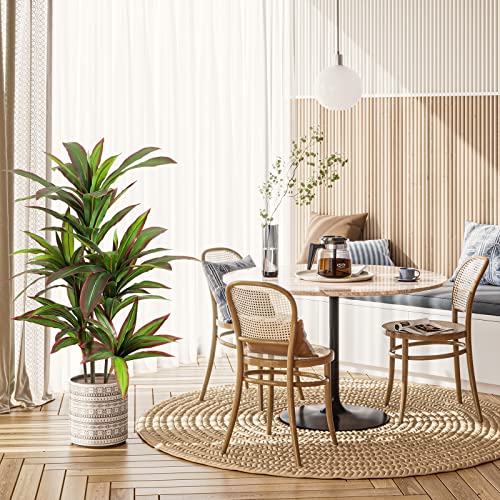 Product: VIAGDO Dracaena Silk Plant Artificial 4ft Faux House Plants with Red Leaf Margin Fake Yucca Palm Trees in Pot Realistic Dragon Tree for Living Room Home Office Decor Indoor Outdoor