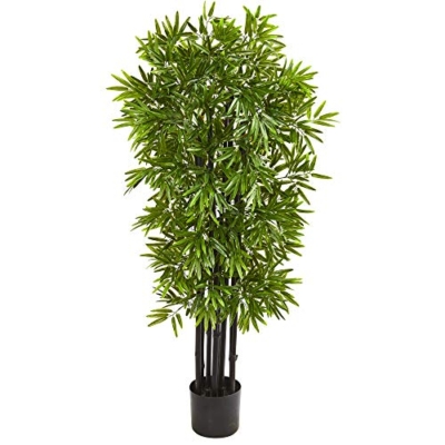 Product: Nearly Natural 51in. Bamboo Artificial Tree with Black Trunks UV Resistant (Indoor/Outdoor)