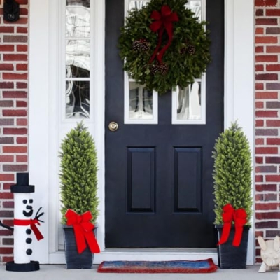 Silky Flower Store Artificial Boxwood Topiary Trees Set of 2, UV Resistant Faux Plants, Indoor Outdoor Porch Patio Decor, 48in 12 12 Product: Aoutyers 4ft Artificial Boxwood Topiary Trees Set of 2 - UV Resistant Faux Plants for Outdoor/Indoor, Realistic 48in Fake Bushes and Shrubs for Front Porch, Planter, Patio - Low Maintenance