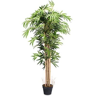 Product: 5ft Goplus Artificial Bamboo Tree - Realistic Faux Plant for Home & Office Decor