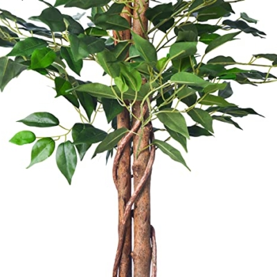 Product: HAIHONG Artificial Ficus Tree 5FT Faux Silk Plants with Sturdy Plastic Nursery Pot,Fake Ficus Trees for Home Office Farmhouse Indoor Outdoor Decor Perfect Housewarming Gift (5FT-1Pack)
