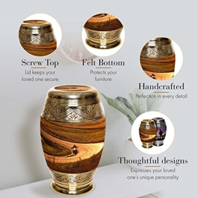 Silky Flower Store Highway to Heaven Cremation Urn for Ashes, Adult Male Personalized Human Ashes, Biker Sunset Memorial Urn, 20.5cm 11 11 Product: Highway to Heaven Cremation Urn for Ashes Adult Male - Beautifully Handcrafted & Personalized Cremation Urns for Human Ashes Adult Man