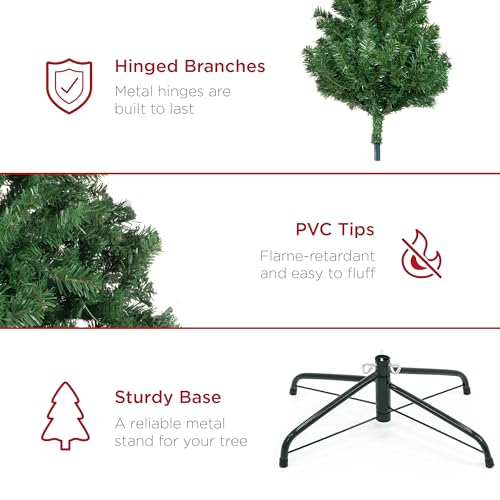 Silky Flower Store Artificial Christmas Tree, Best Choice Products Unlit Realistic Spruce, Dense Branches, Metal Base, 7.5ft 4 4 Product: Best Choice Products Artificial Christmas Tree, 7.5ft Premium Unlit Realistic Spruce Holiday Décor w/Dense Branches, Easy Assembly, Metal Base