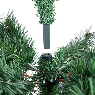 Silky Flower Store 7.5ft Pre-lit Kingswood Fir Pencil Artificial Christmas Tree, 350 Warm White Lights, Foldable Stand, Green, 7.5ft 16 16 Product: Yaheetech 7.5ft Pre-lit Kingswood Fir Pencil Artificial Hinged Christmas Tree Skinny Corner Xmas Tree with 350 Incandescent Warm White Lights Prelighted Xmas Tree with Foldable Stand, Green