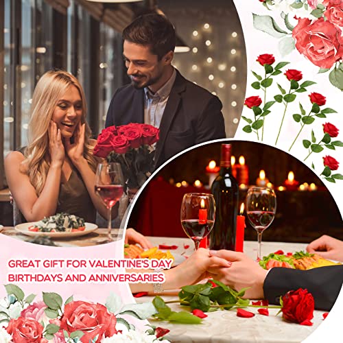 Silky Flower Store Artificial Roses, Long Stem Silk Flowers, Red, 100 Pieces, Faux Crimson Rose Bouquet, 20in 6 6 Product: Jexine 100 Pieces Artificial Roses Flowers Bulk, Long Stem Realistic Fake Silk Roses Bouquet for Table Centerpiece Vases Wedding Party Home Kitchen Decor (Red)