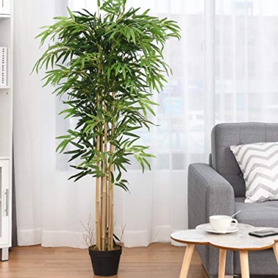 Product: 5ft Goplus Artificial Bamboo Tree - Realistic Faux Plant for Home & Office Decor