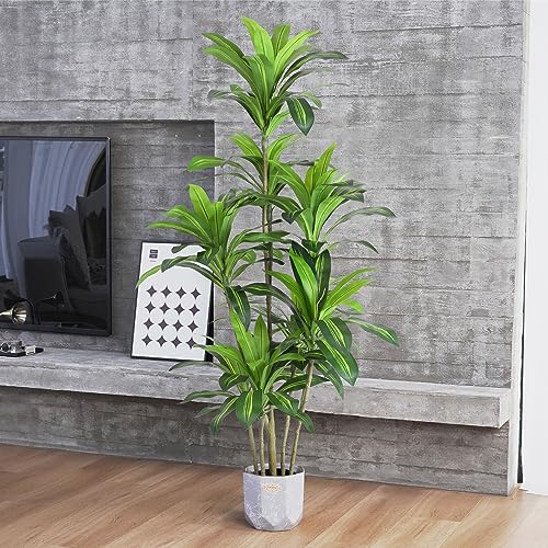 Product: Waoops Artificial Plants 6Ft Dracaena Fragrans Faux Trees with 8 Heads Fake Tree for Home Decor Indoor or Outdoor Office Decoration Housewarming Gift