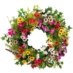Product: Balsam Hill 28in Meadow Outdoor Floral Artificial Wreath