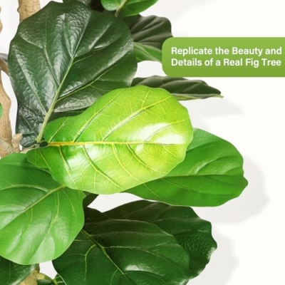 Silky Flower Store Artificial Fiddle Leaf Fig Tree, 6ft Faux Indoor Plant, Lifelike Home Office Decor, 6ft 11 11 Product: FEELEAD Artificial Fiddle Leaf Fig Tree - 6ft Artificial Plant Large Fake Fig Leaf Tree with Plastic Nursery Pot - Faux Ficus Lyrata Tree Artificial Fig Trees for Home Office Store Decor Indoor