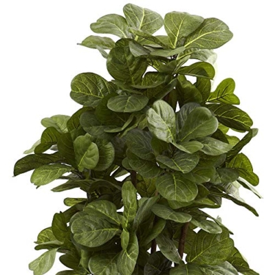 Product: Nearly Natural 6ft Fiddle Leaf Fig Artificial Tree with 6 Natural Trunks, 270 Lush Green Leaves