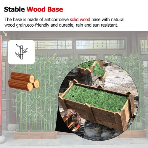 Silky Flower Store Outdoor Artificial Bamboo Plants, UV All Weather Resistant Patio Faux Bamboo Privacy Fence, 150CM 59IN 4 4 Product: Outdoor Artificial Bamboo Plants Tall, Uv All Weather Resistant Patio Faux Bamboo Privacy Fence, Landscaping Simulation Tree/ Room Divider, 1 1.2 1.5 1.8 M High ( Color : 1m High , Size : 150CM/59IN